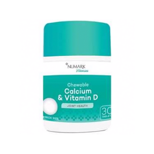 Numark Chewable Calcium & Vitamin D 30 Tablets Vanilla Flavour