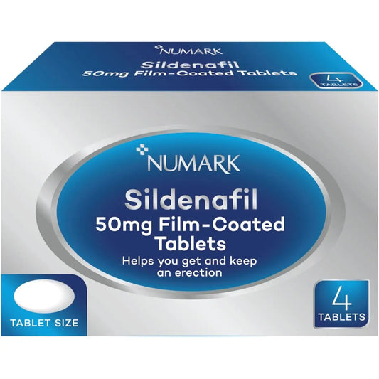  Numark Sildenafil 50mg Tablets – 4 Pack