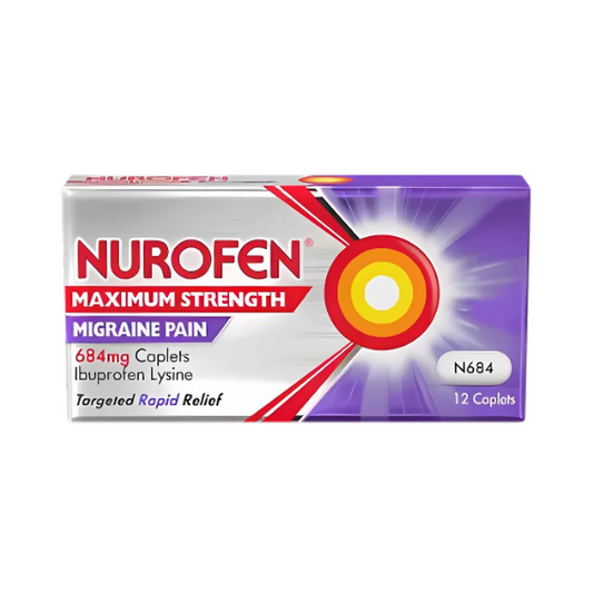 Nurofen maximum strength migraine pain 684mg