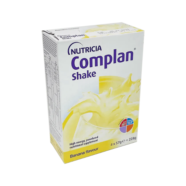 Nutricia Complan Shake Sachets Banana Flavour 4x 57g