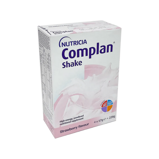 Nutricia Complan Shake Sachets Stawberry Flavour 4x 57g