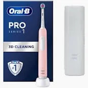Oral-B Pro 1 3D White Pink (+Travel Case)