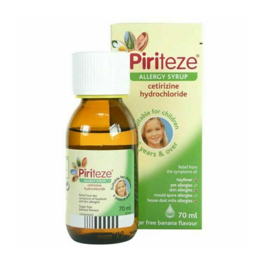 Piriteze Sugar Free Banana Flavour Allergy Syrup