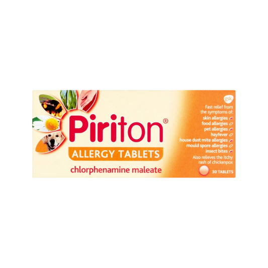 Piriton Antihistamine Allergy Relief Tablets. Antihistamine 30 tablets
