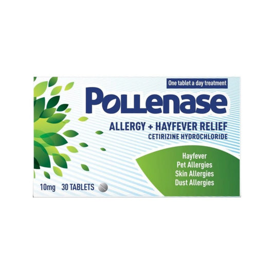 Pollenase Allergy & Hayfever Relief 10mg Tablets 30 tablets