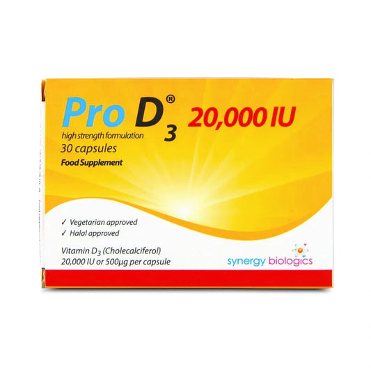 Pro D3 20,000IU Weekly Dose 30 Capsules