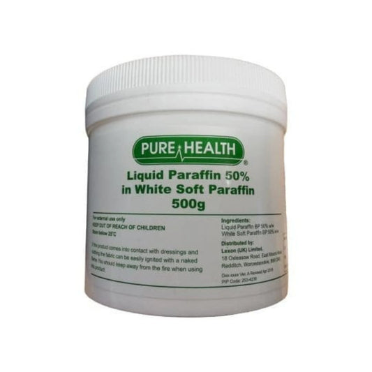 Pure Health Liquid Paraffin 50% in White Soft Paraffin 500g