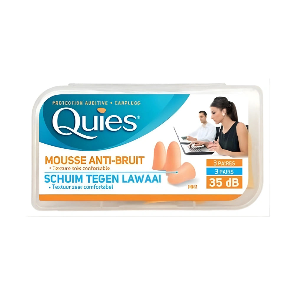 Quies Earplugs Pure Wax 3 Pairs - Anti Noise Wax