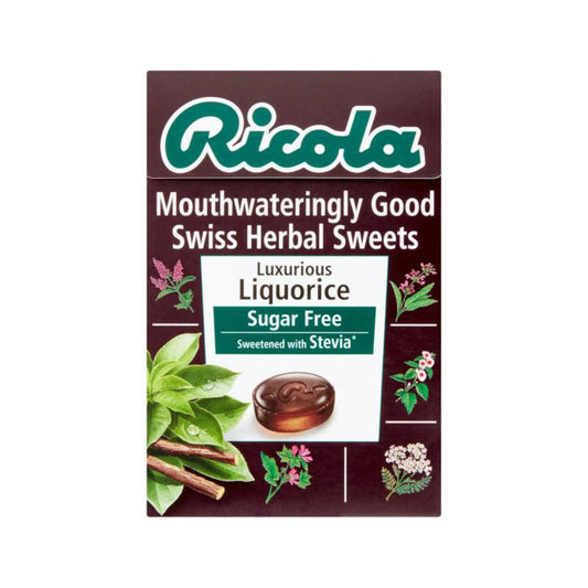 Ricola Liquorice Swiss Herb Drops Sugar Free 45g