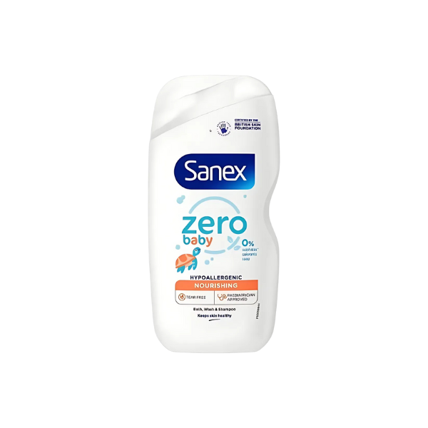 Sanex Zero% Baby Bath Foam & Shampoo 450ml