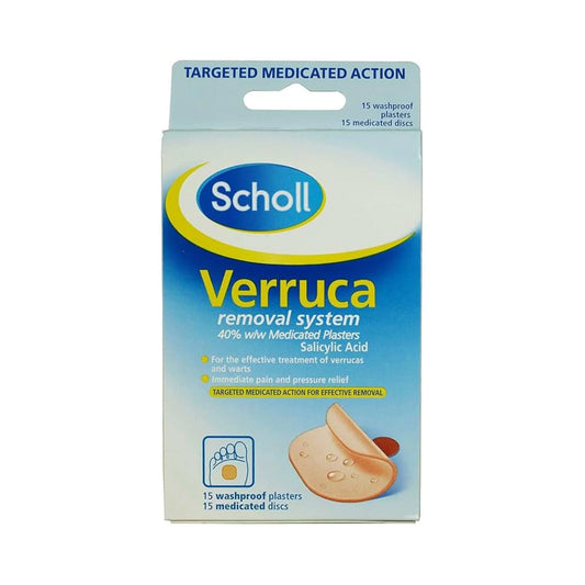 Scholl Verruca Removal Medicated Plasters (15 Plasters)