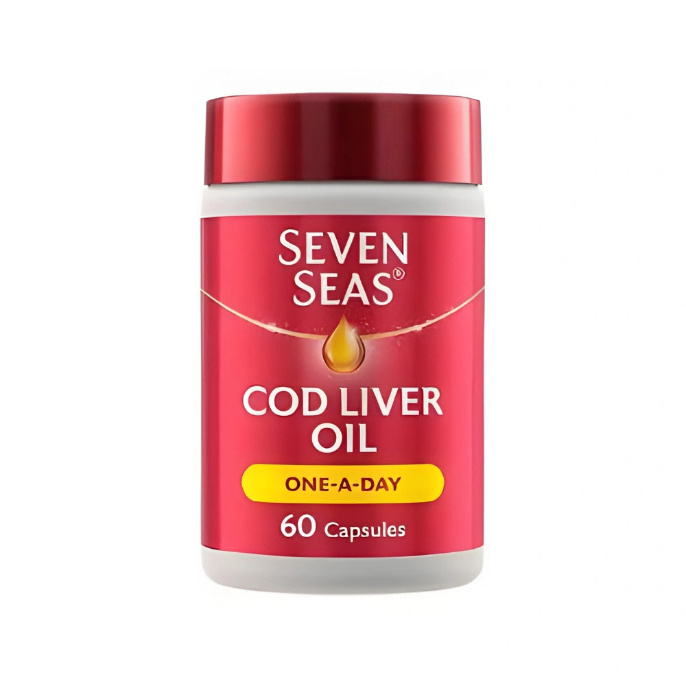 Seven Seas Omega-3 Fish Oil Plus Cod Liver Oil - One-a-Day - 60 Capsules