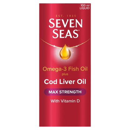 Seven Seas Cod Liver Oil Max Strength Liquid 100ml