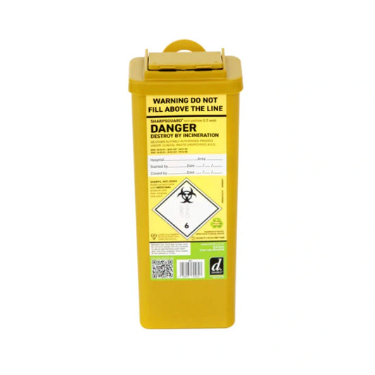 Sharpsguard Yellow 0.5 Litre Sharps Bin
