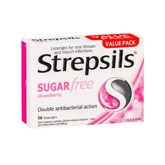 Strepsils Sugar Free Strawberry 36
