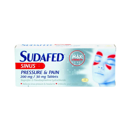 Sudafed Sinus Pressure & Pain Tablets 12s