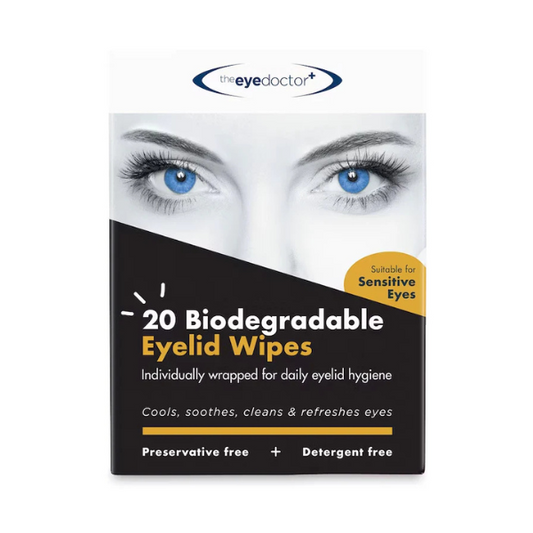 The Eye Doctor Biodegradable Lid Wipes 20 Pack