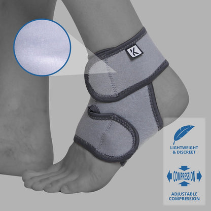 Universal Neoprene Ankle Support – Adjustable Compression & Stabilising Wrap2