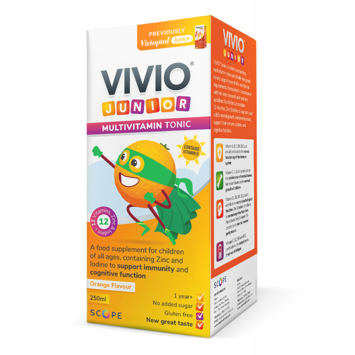 VIVIO® Junior Multivitamin Tonic 250ml - Complete Vitamin Support for Children