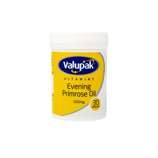 Valupak Evening Primrose Oil Capsules 500mg Pack of 30