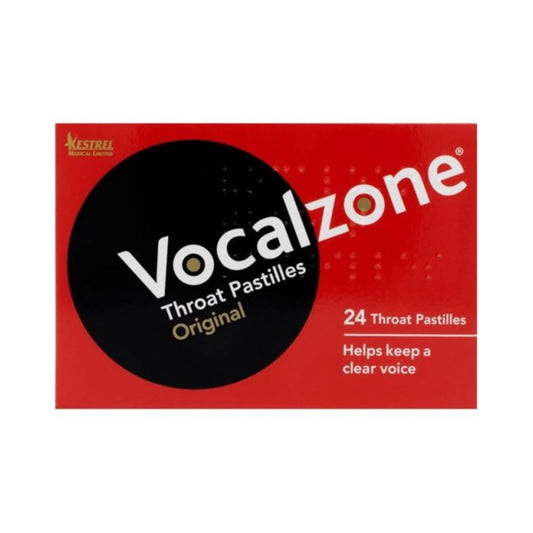 Vocalzone Throat Pastilles 24s (All Flavours)