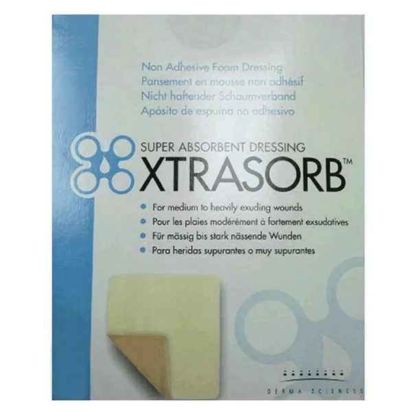 Xtrasorb Adhesive Dressing 5cm x 5cm x 10