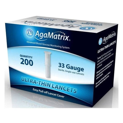 AgaMatrix Ultra-Thin Lancets.