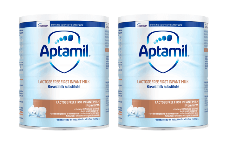 Aptamil Lactose Free Baby Milk Formula from Birth - 400g (double pack)