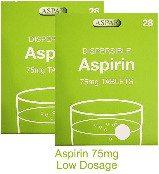 Aspirin Dispersible Tablets 75mg.