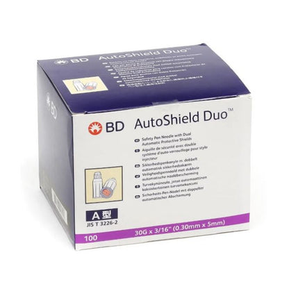 BD Autoshield Duo Safety Pen Needles 5mm 30G x 100