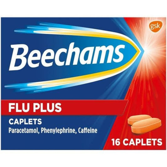 Beechams Flu Plus Caplets 16s.