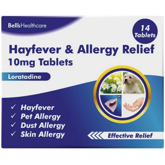 Bell's Healthcare Allergy Relief 10mg Tablets (14s or 30s).