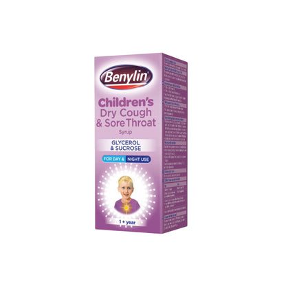 Benylin Children's Dry Cough & Sore Throat Syrup 125ml