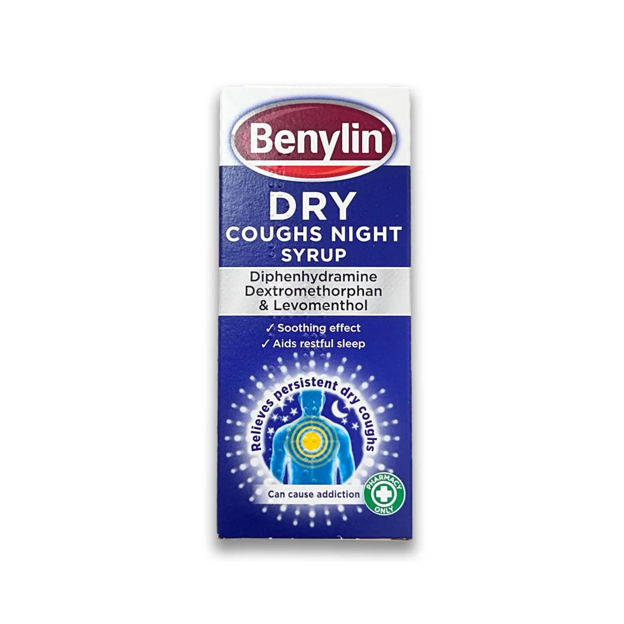 Benylin Dry Coughs Night Syrup 150ml – UK Meds Online