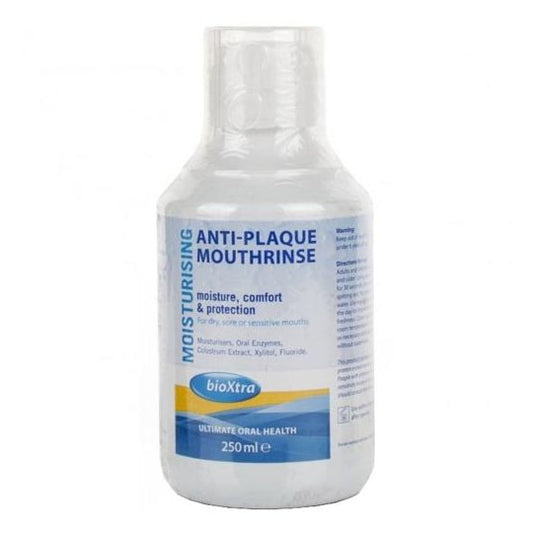 Bioxtra Moisturising Anti-Plaque Mouthrinse 250ml.