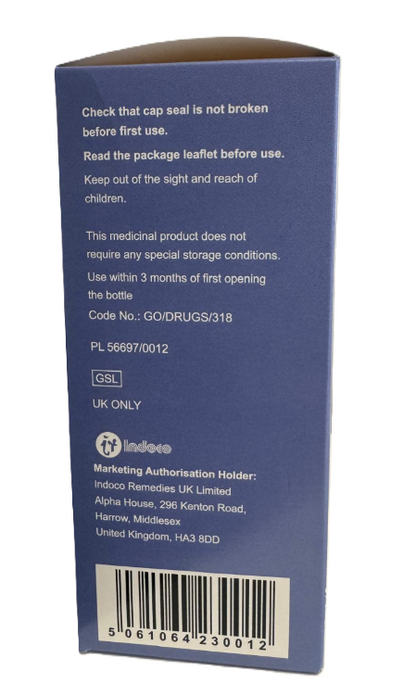 Cetirizine Dihydrochloride 1mg/ml Oral Solution – 200ml Banana Flavour | Sugar Free | 6+ Years