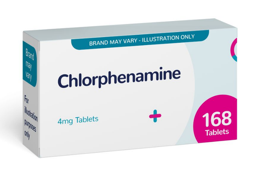 Chlorphenamine (4mg) - Hay Fever & Allergy Relief - 168 Tablets (Brand May Vary)