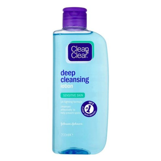 Clean & Clear Deep Cleansing Lotion for Sensitive Skin 200ml