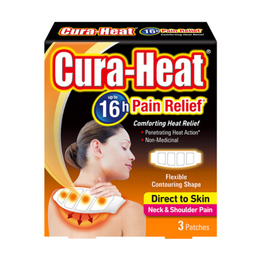 Cura-Heat Direct to Skin Neck & Shoulder Pain 3s