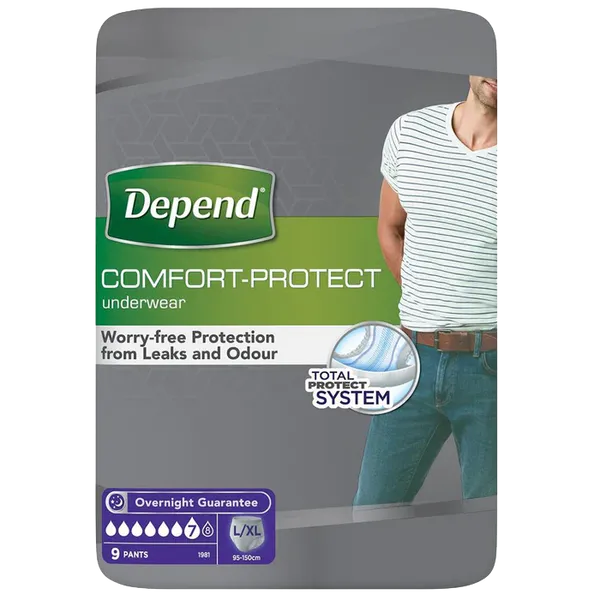 depend comfort protect underwear for men