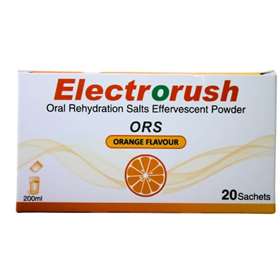 Electrorush Oral Rehydration Salts Orange 20 Sachets