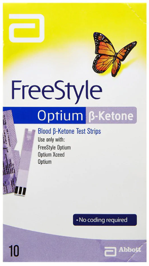 FreeStyle Optium keytone 10 strips