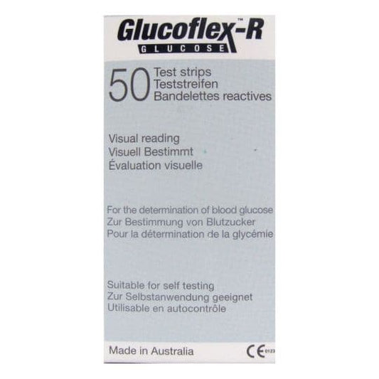 Glucoflex-R Blood Glucose Test Strips 50s.