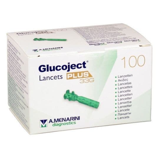 Glucoject Lancets PLUS 33G.