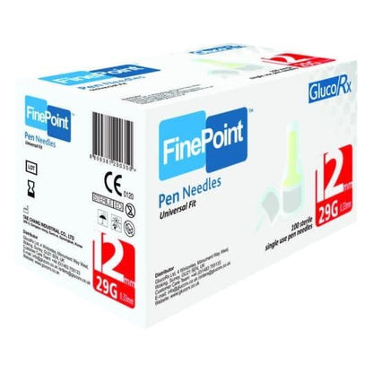 GlucoRx FinePoint Ultra Pen Needles.