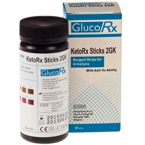 GlucoRx KetoRx Sticks 2GK 50s.