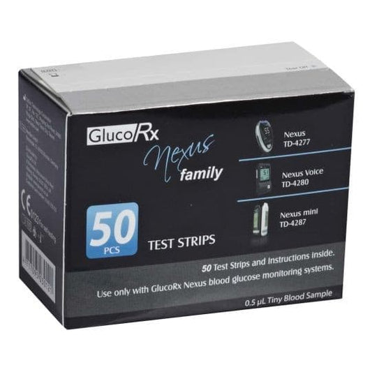 GlucoRx Nexus Test Strips 50s.