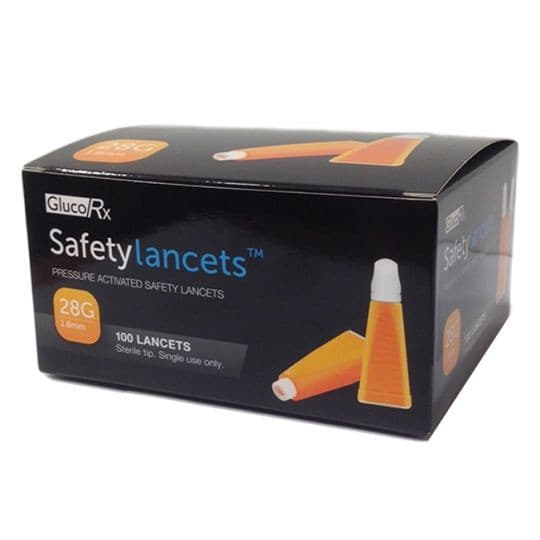 GlucoRx  Safety Lancets.