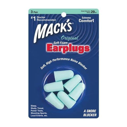 Mack's Soft Foam Earplugs.