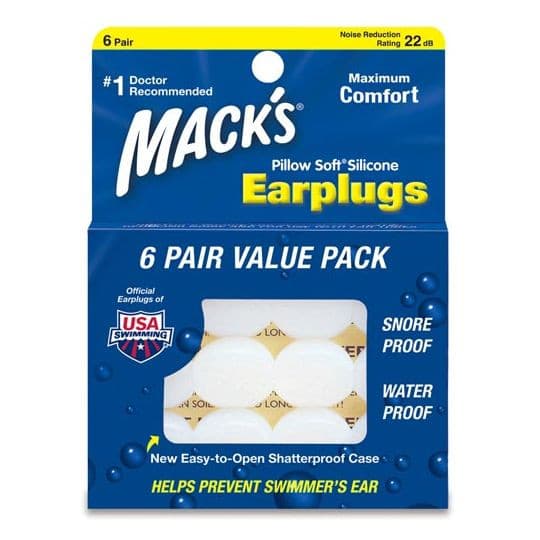 Mack's Pillow Soft Silicone Earplugs.